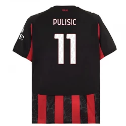 AC Milan Christian Pulisic #11 Fodboldtrøjer 2025-26 Hjemmebanetrøje Mænd