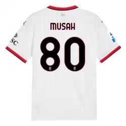 AC Milan Fodboldtrøjer 2024-25 Musah #80 Udebanetrøje Mænd