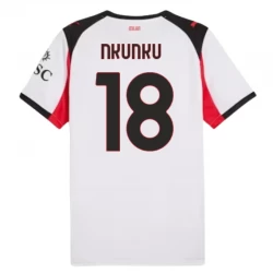 AC Milan Fodboldtrøjer 2025-26 Christopher Nkunku #18 Udebanetrøje Mænd
