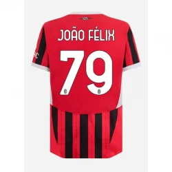 AC Milan Joao Felix #79 Fodboldtrøjer 2024-25 Hjemmebanetrøje Mænd