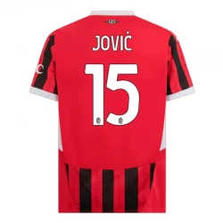 AC Milan Jovic #15 Fodboldtrøjer 2024-25 Hjemmebanetrøje Mænd