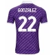 ACF Fiorentina Gonzalez #22 Fodboldtrøjer 2023-24 Hjemmebanetrøje Mænd
