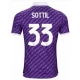 ACF Fiorentina Sottil #33 Fodboldtrøjer 2023-24 Hjemmebanetrøje Mænd