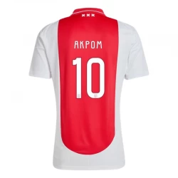 AFC Ajax Amsterdam Akpom #10 Fodboldtrøjer 2024-25 Hjemmebanetrøje Mænd