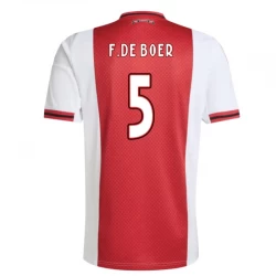 AFC Ajax Amsterdam F. De Boer #5 Fodboldtrøjer 2025-26 Hjemmebanetrøje Mænd