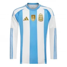 Argentina Fodboldtrøjer Copa America 2024 Hjemmebanetrøje Mænd Lange Ærmer