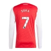 Arsenal FC Bukayo Saka #7 Fodboldtrøjer 2025-26 Hjemmebanetrøje Mænd Lange Ærmer