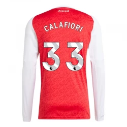 Arsenal FC Calafiori #33 Fodboldtrøjer 2025-26 Hjemmebanetrøje Mænd Lange Ærmer