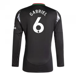 Arsenal FC Fodboldtrøjer 2024-25 Gabriel Magalhães #6 Udebanetrøje Mænd Lange Ærmer