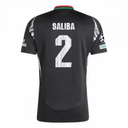 Arsenal FC Fodboldtrøjer 2024-25 UCL William Saliba #2 Udebanetrøje Mænd