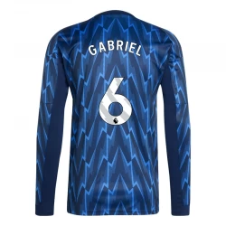 Arsenal FC Fodboldtrøjer 2025-26 Gabriel Magalhães #6 Udebanetrøje Mænd Lange Ærmer