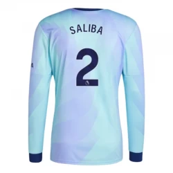 Arsenal FC Fodboldtrøjer William Saliba #2 2024-25 Tredjetrøje Mænd Lange Ærmer