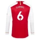 Arsenal FC Gabriel #6 Fodboldtrøjer 2023-24 Hjemmebanetrøje Mænd Lange Ærmer