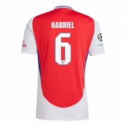 Arsenal FC Gabriel Magalhães #6 Fodboldtrøjer 2024-25 UCL Hjemmebanetrøje Mænd