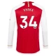 Arsenal FC Granit Xhaka #34 Fodboldtrøjer 2023-24 Hjemmebanetrøje Mænd Lange Ærmer