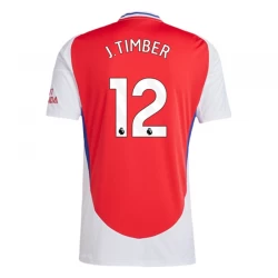 Arsenal FC J.Timber #12 Fodboldtrøjer 2024-25 Hjemmebanetrøje Mænd
