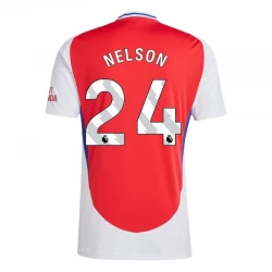 Arsenal FC Nelson #24 Fodboldtrøjer 2024-25 Hjemmebanetrøje Mænd