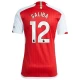 Arsenal FC Saliba #12 Fodboldtrøjer 2023-24 Hjemmebanetrøje Mænd