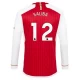 Arsenal FC Saliba #12 Fodboldtrøjer 2023-24 Hjemmebanetrøje Mænd Lange Ærmer