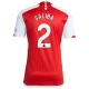Arsenal FC Saliba #2 Fodboldtrøjer 2023-24 Hjemmebanetrøje Mænd