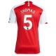 Arsenal FC Thomas #5 Fodboldtrøjer 2023-24 Hjemmebanetrøje Mænd