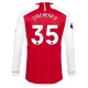 Arsenal FC Zinchenko #35 Fodboldtrøjer 2023-24 Hjemmebanetrøje Mænd Lange Ærmer