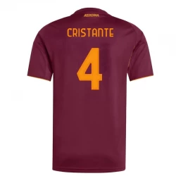 AS Roma Cristante #4 Fodboldtrøjer 2025-26 Hjemmebanetrøje Mænd