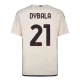 AS Roma Fodboldtrøjer 2023-24 Paulo Dybala #21 Udebanetrøje Mænd