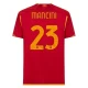 AS Roma Mancini #23 Fodboldtrøjer 2023-24 Hjemmebanetrøje Mænd