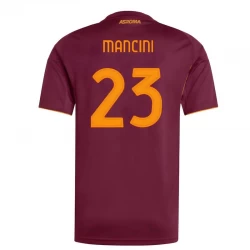 AS Roma Mancini #23 Fodboldtrøjer 2025-26 Hjemmebanetrøje Mænd