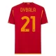 AS Roma Paulo Dybala #21 Fodboldtrøjer 2023-24 Hjemmebanetrøje Mænd