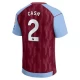 Aston Villa Cash #2 Fodboldtrøjer 2023-24 Hjemmebanetrøje Mænd