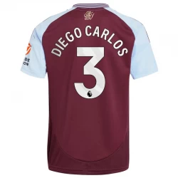 Aston Villa Diego Carlos #3 Fodboldtrøjer 2024-25 Hjemmebanetrøje Mænd