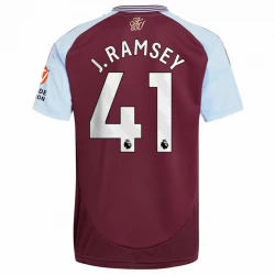 Aston Villa J.Ramsey #41 Fodboldtrøjer 2024-25 Hjemmebanetrøje Mænd