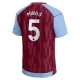 Aston Villa Mings #5 Fodboldtrøjer 2023-24 Hjemmebanetrøje Mænd