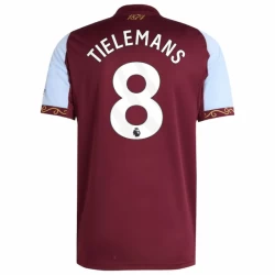 Aston Villa Tielemans #8 Fodboldtrøjer 2025-26 Hjemmebanetrøje Mænd