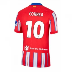 Atlético Madrid Correa #10 Fodboldtrøjer 2024-25 UCL Hjemmebanetrøje Mænd
