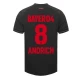 Bayer 04 Leverkusen Andrich #8 Fodboldtrøjer 2023-24 Hjemmebanetrøje Mænd