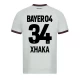 Bayer 04 Leverkusen Fodboldtrøjer 2023-24 Granit Xhaka #34 Udebanetrøje Mænd