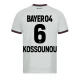 Bayer 04 Leverkusen Fodboldtrøjer 2023-24 Kossounou #6 Udebanetrøje Mænd