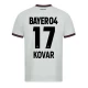 Bayer 04 Leverkusen Fodboldtrøjer 2023-24 Kovar #17 Udebanetrøje Mænd