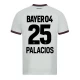 Bayer 04 Leverkusen Fodboldtrøjer 2023-24 Palacios #25 Udebanetrøje Mænd