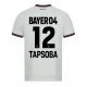 Bayer 04 Leverkusen Fodboldtrøjer 2023-24 Tapsoba #12 Udebanetrøje Mænd