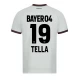 Bayer 04 Leverkusen Fodboldtrøjer 2023-24 Tella #19 Udebanetrøje Mænd