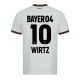 Bayer 04 Leverkusen Fodboldtrøjer 2023-24 Wirtz #10 Udebanetrøje Mænd