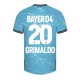 Bayer 04 Leverkusen Fodboldtrøjer Grimaldo #20 2023-24 Tredjetrøje Mænd