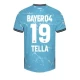 Bayer 04 Leverkusen Fodboldtrøjer Tella #19 2023-24 Tredjetrøje Mænd
