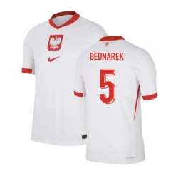 Bednarek #5 Polen Fodboldtrøjer EM 2024 Hjemmebanetrøje Mænd