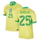 Beraldo #25 Brasilien Fodboldtrøjer Copa America 2024 Hjemmebanetrøje Mænd