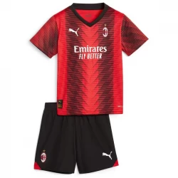 Børn AC Milan Fodboldtrøjer 2023-24 Hjemmebanesæt